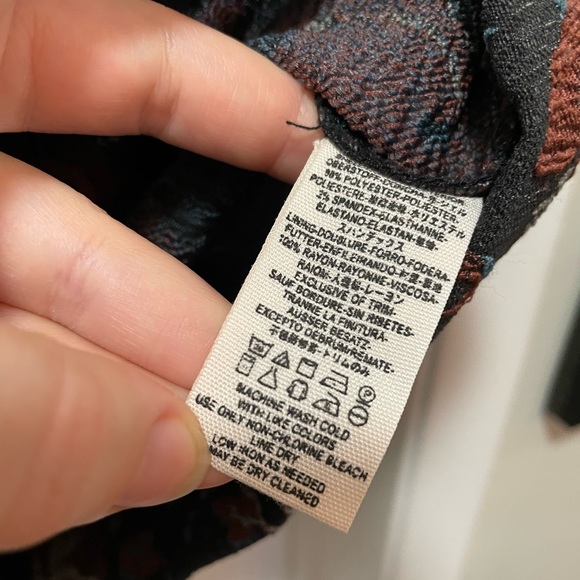 Free People Structured Floral Mini Dress - Picture 5 of 16